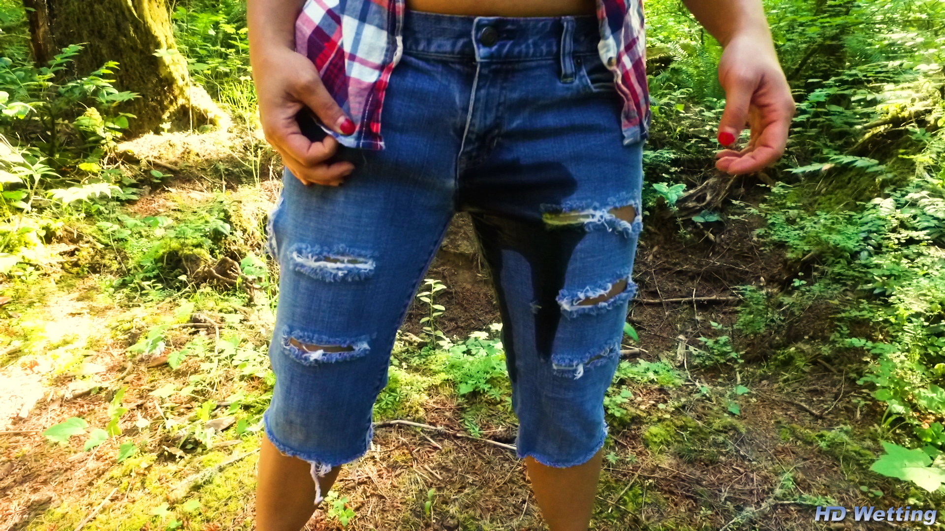 Nikko Pissing In Her Jeans. 